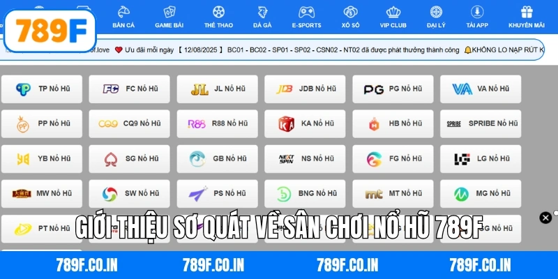 Giới thiệu sơ quát về sân chơi nổ hũ 789F